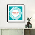 Yoga sutra Art 1 : 1 Square Premium Wall Art Canvas by MeriDeewar