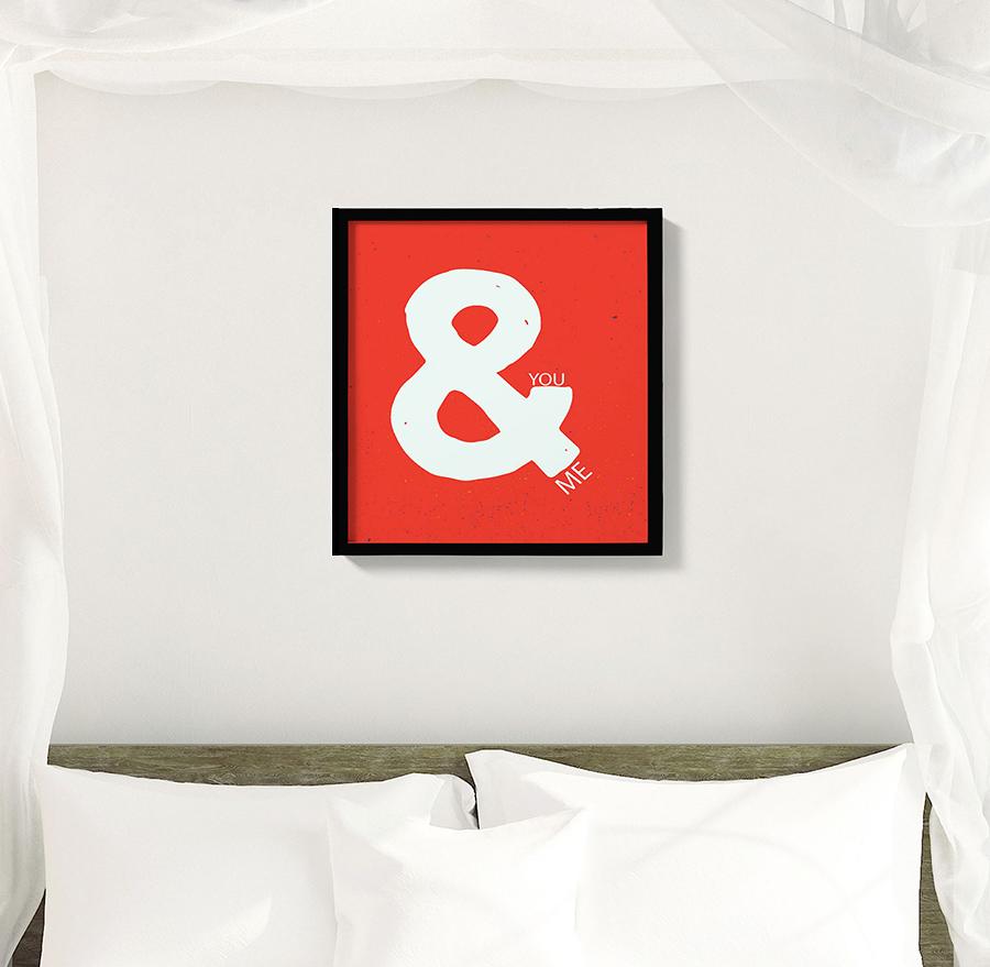 You and Me Art 1 : 1 Square Premium Wall Art Canvas by MeriDeewar