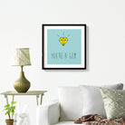 You are a Gem Poster- Meri Deewar Poster A3 / Poster Premium Wall Art Canvas by MeriDeewar