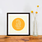 You Are My Sunshine Artwork 1 : 1 Square Premium Wall Art Canvas by MeriDeewar