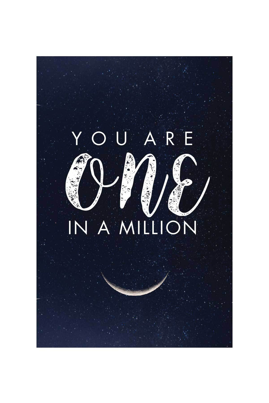 You Are One In A Million  _ poster- Meri Deewar Poster A3 / Poster Premium Wall Art Canvas by MeriDeewar