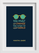 You must be the change Art 2 : 3 Vertical Premium Wall Art Canvas by MeriDeewar