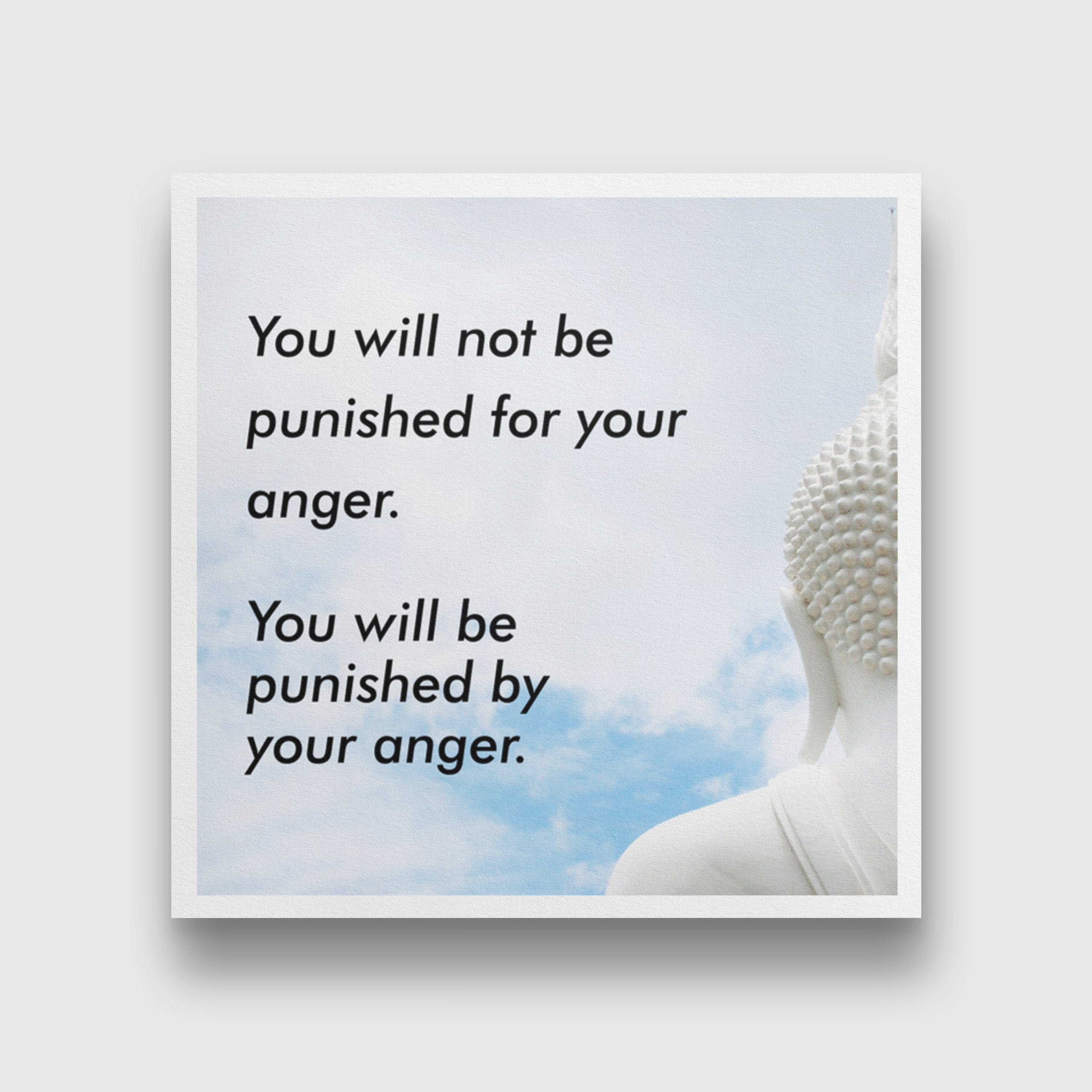 You will be punished Art 1 : 1 Square Premium Wall Art Canvas by MeriDeewar