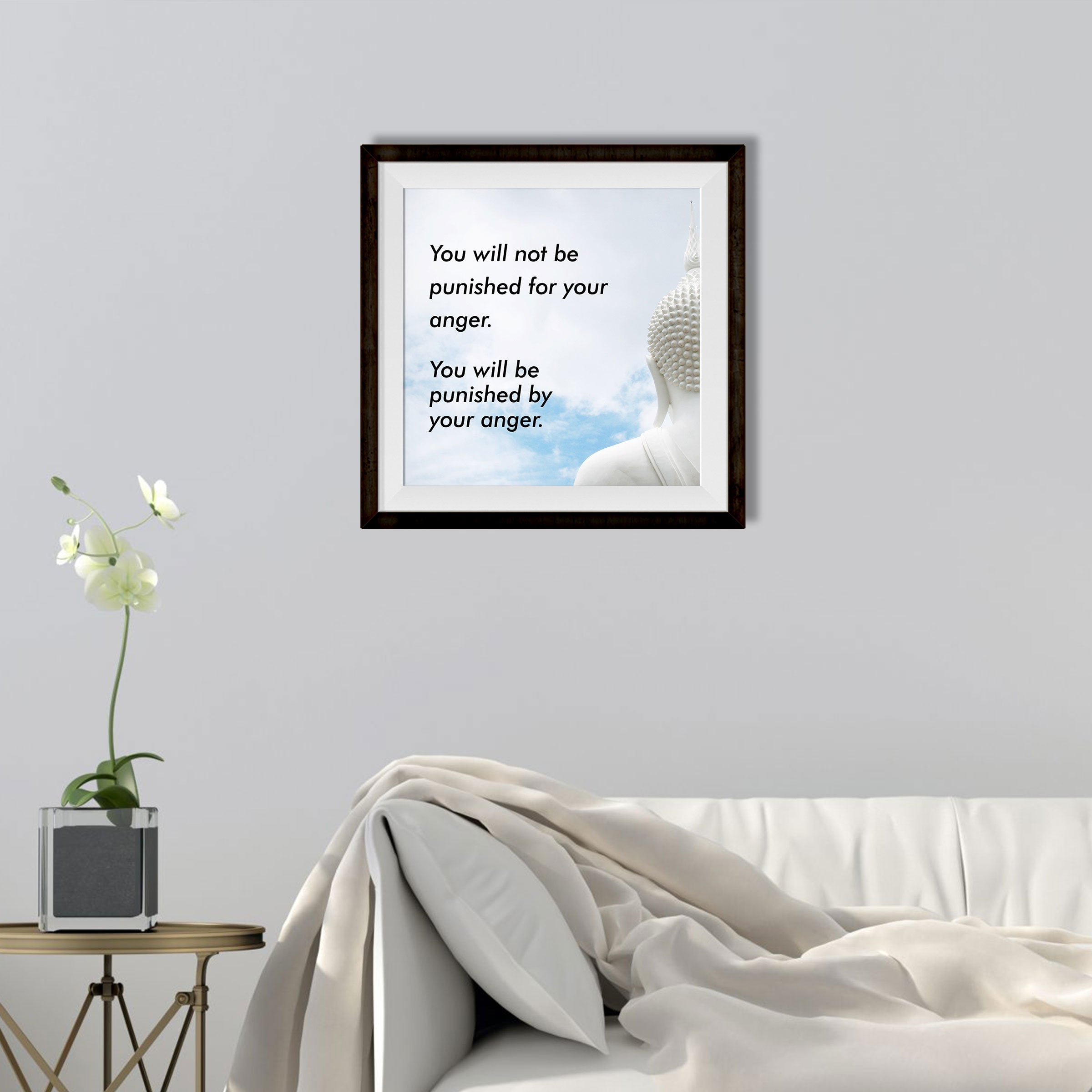You will be punished Art 1 : 1 Square Premium Wall Art Canvas by MeriDeewar